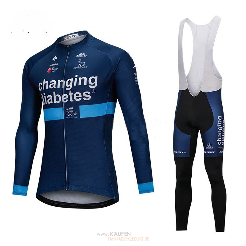 Maglia Novo Nordisk Langarmtrikot 2018 Und Lange Tragerhose 2018 Blau